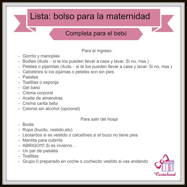 Lista maternidad beb