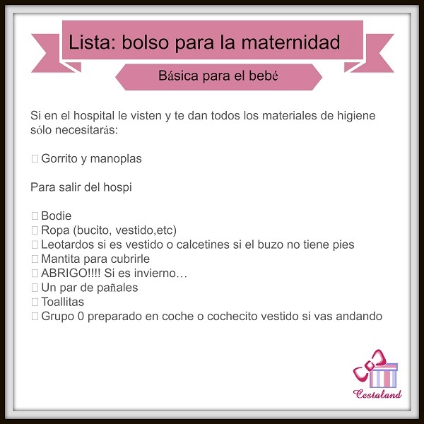 Lista beb maternidad